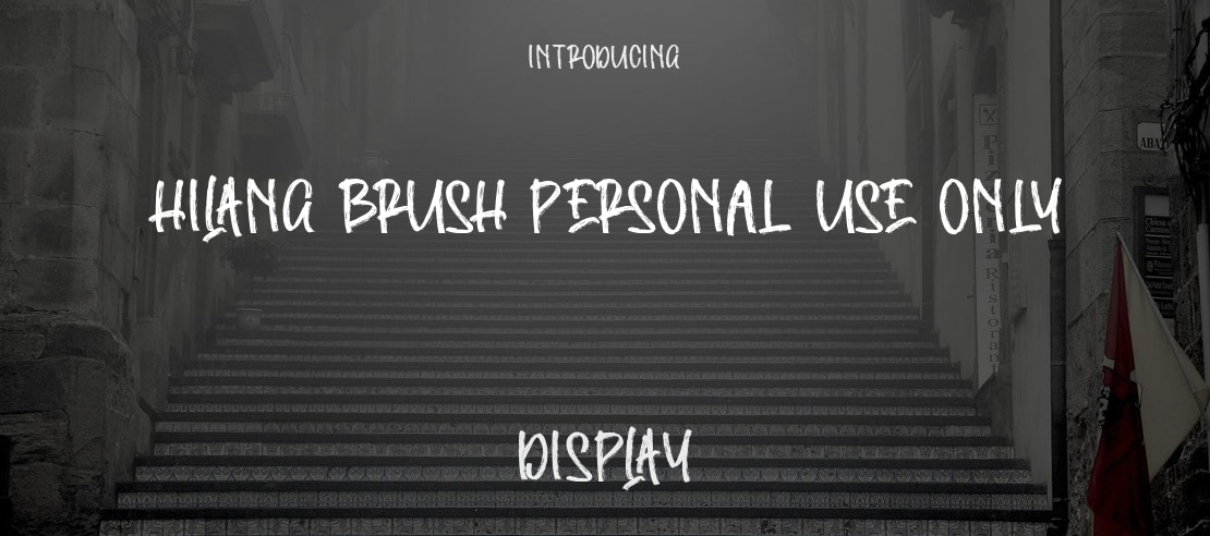 Hilang Brush Personal Use Only Font