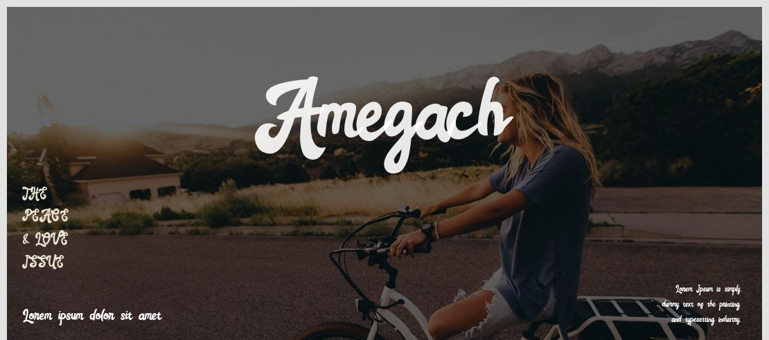 Amegach Font