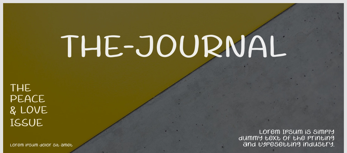 THE-JOURNAL Font