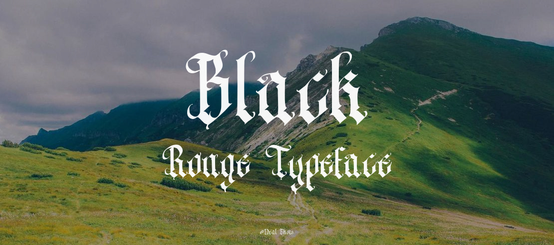 Black Ronge Font