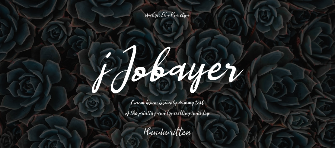 j Jobayer Font