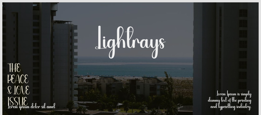 Lightrays Font