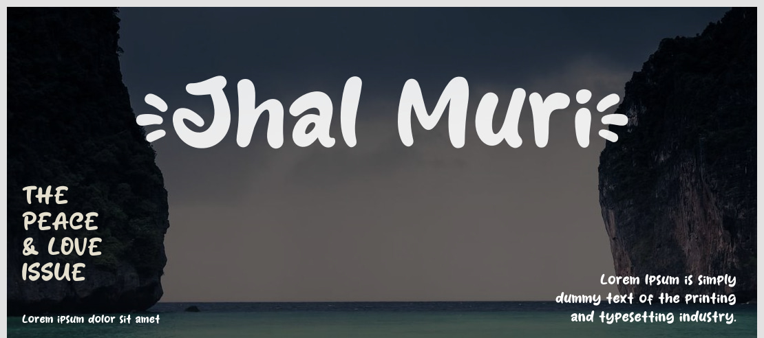 Jhal Muri Font