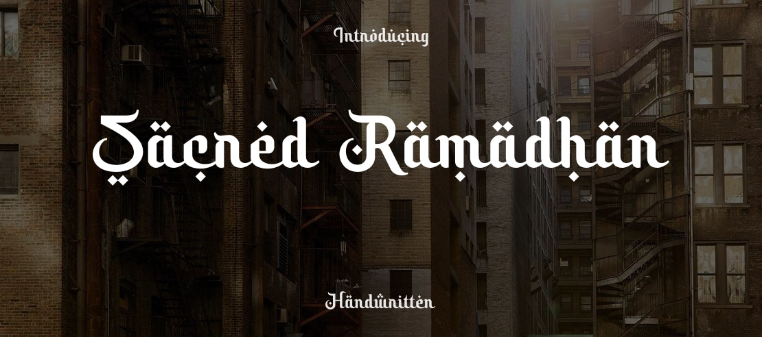 Sacred Ramadhan Font