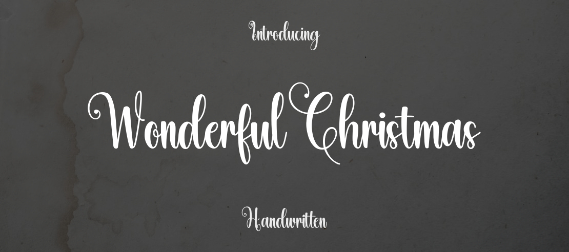 Wonderful Christmas Font