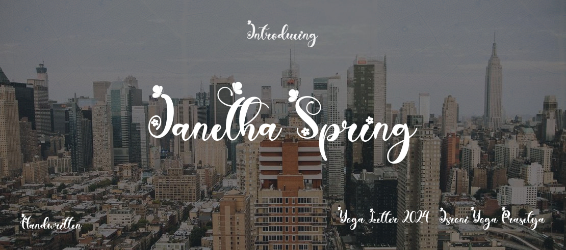 Janetha Spring Font