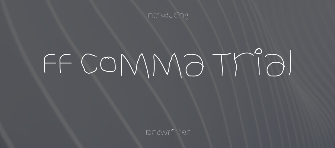 FF Comma Trial Font