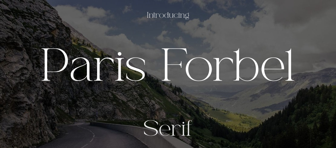 Paris Forbel Font