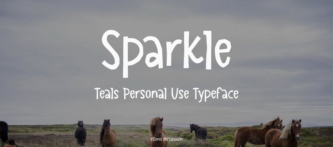 Sparkle Teals Personal Use Font