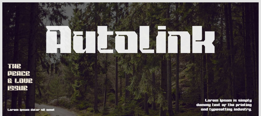 Autolink Font