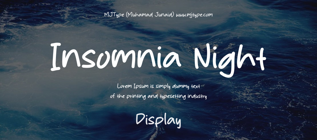 Insomnia Night Font