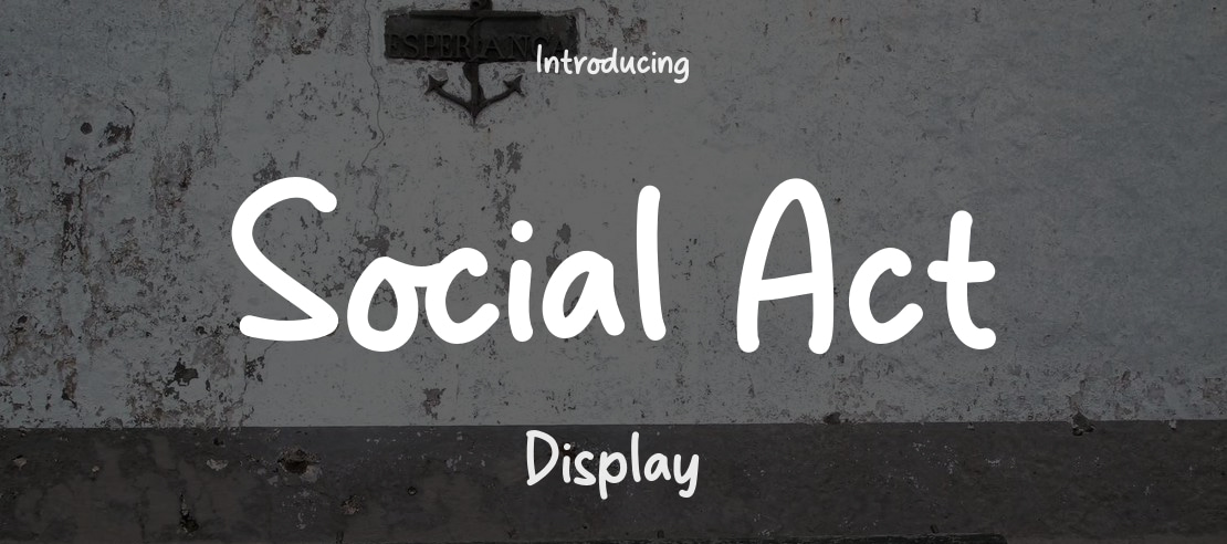 Social Act Font