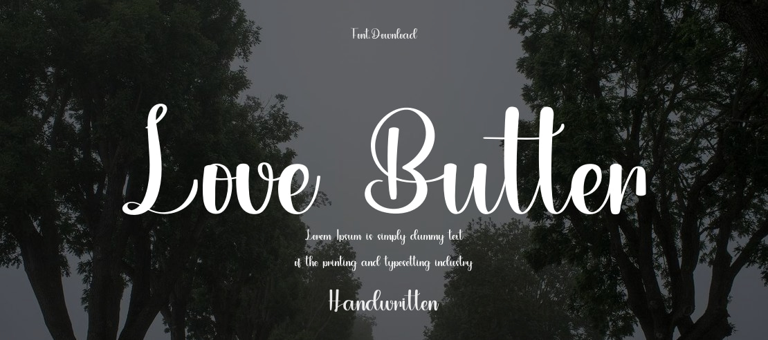 Love Butter Font