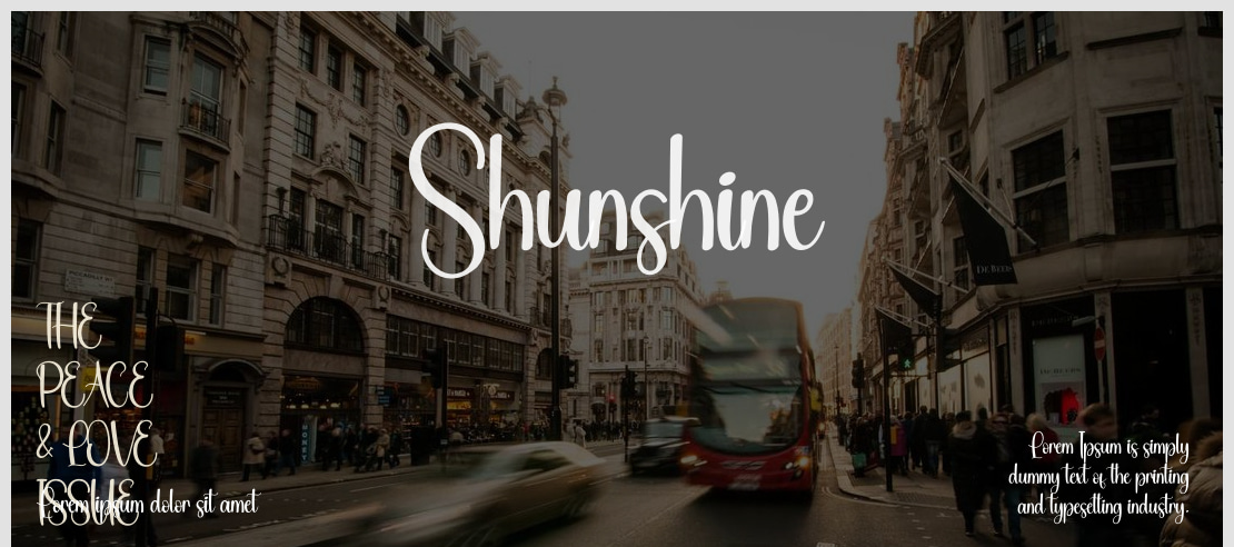 Shunshine Font