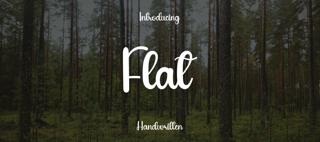 Flat Font