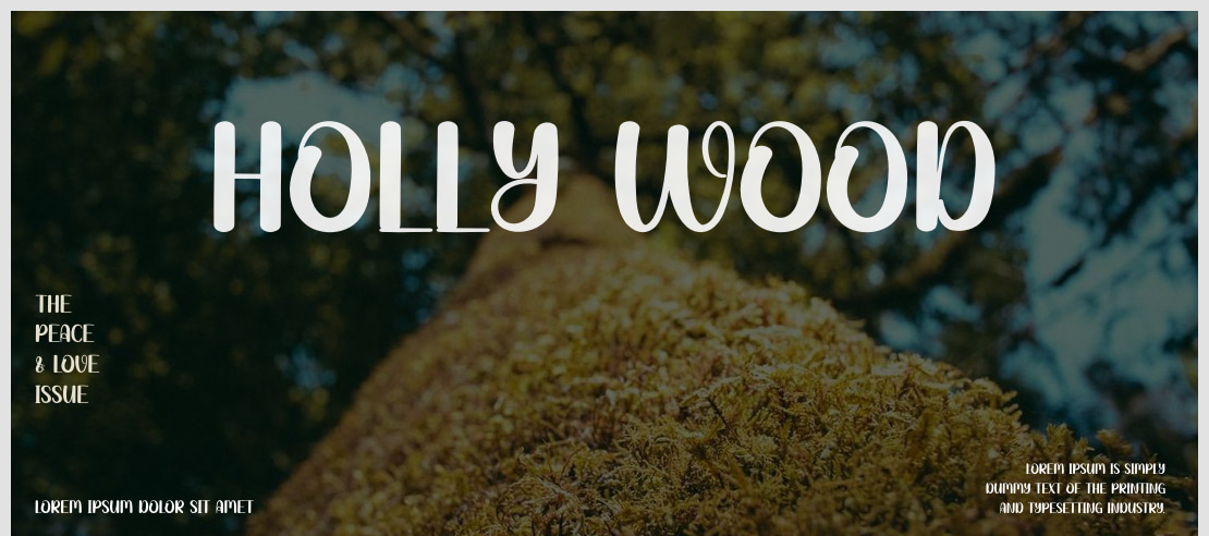 Holly Wood Font