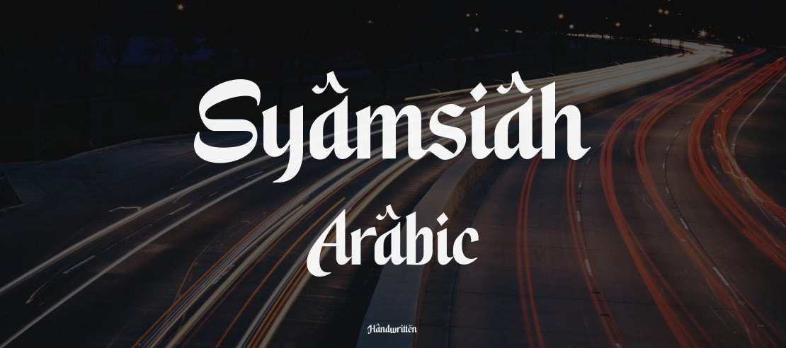 Syamsiah Arabic Font