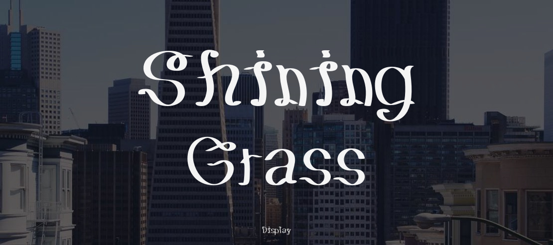 Shining Grass Font