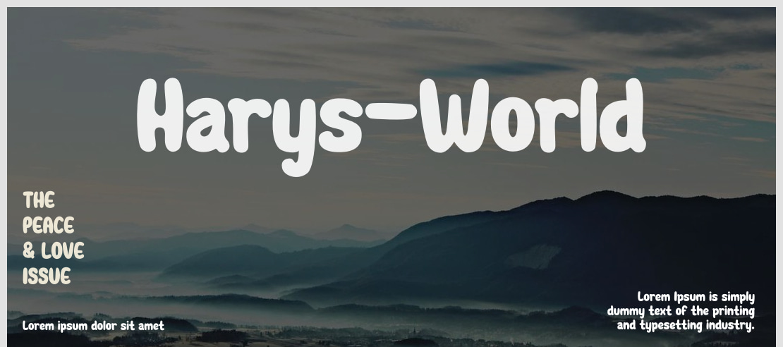 Harys-World Font