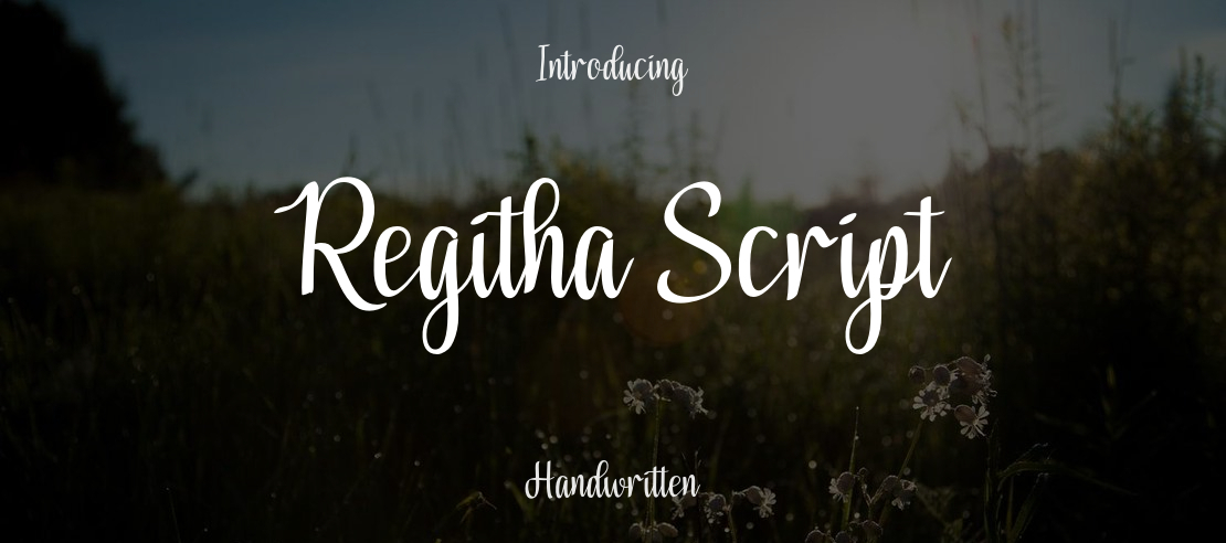 Regitha Script Font