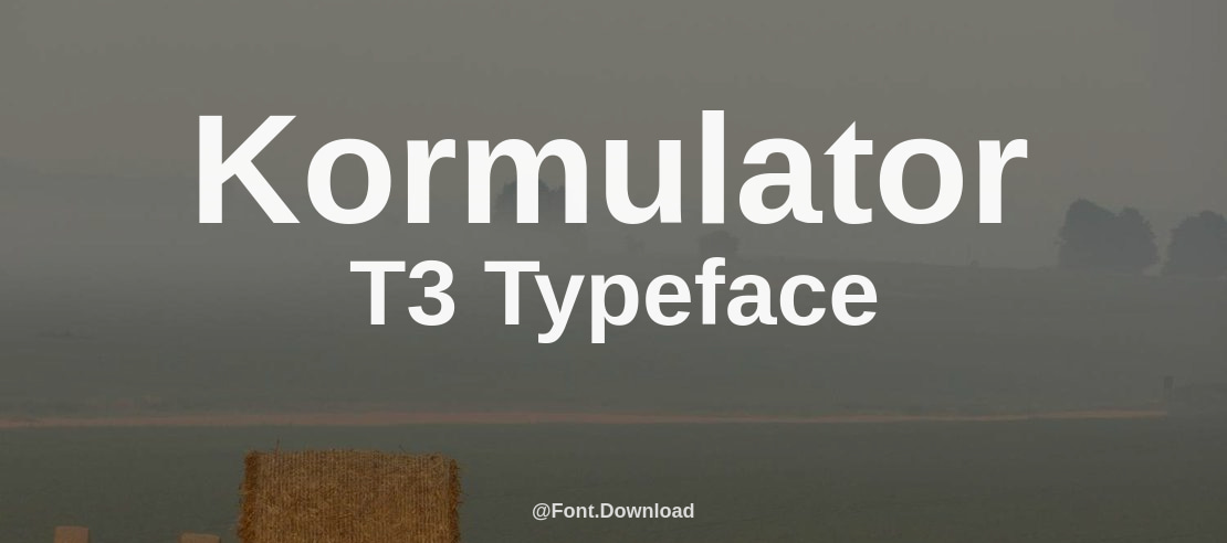 Kormulator T3 Font