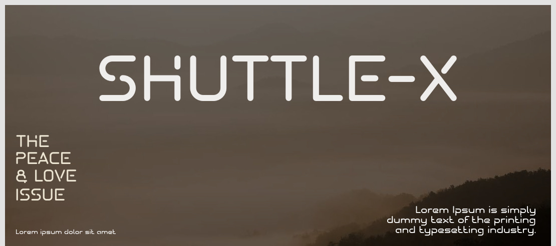 SHUTTLE-X Font