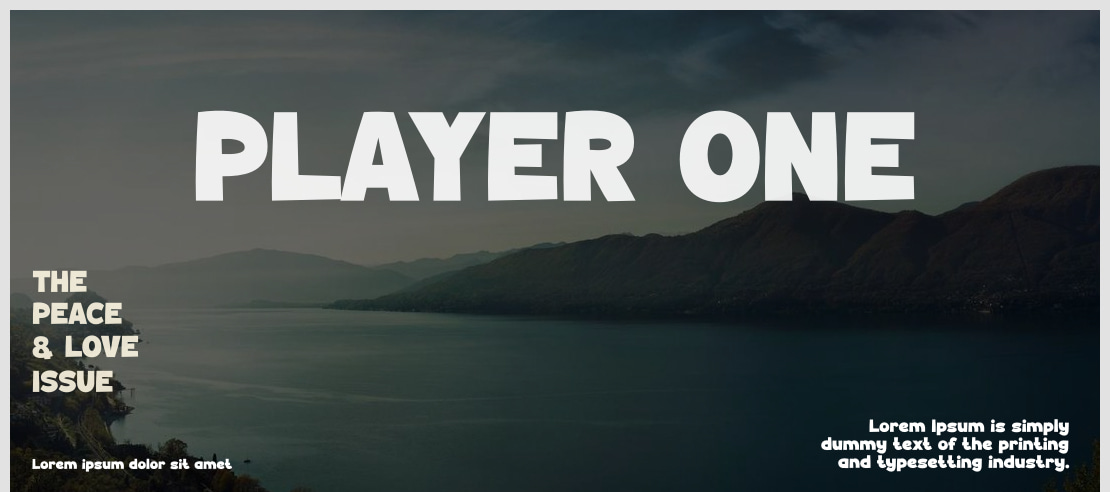 PLAYER ONE Font