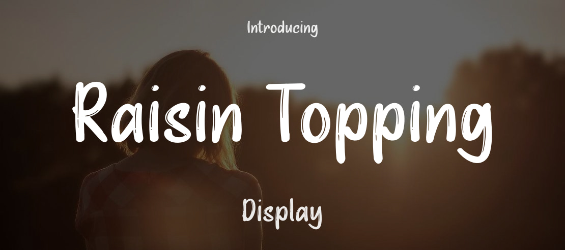 Raisin Topping Font