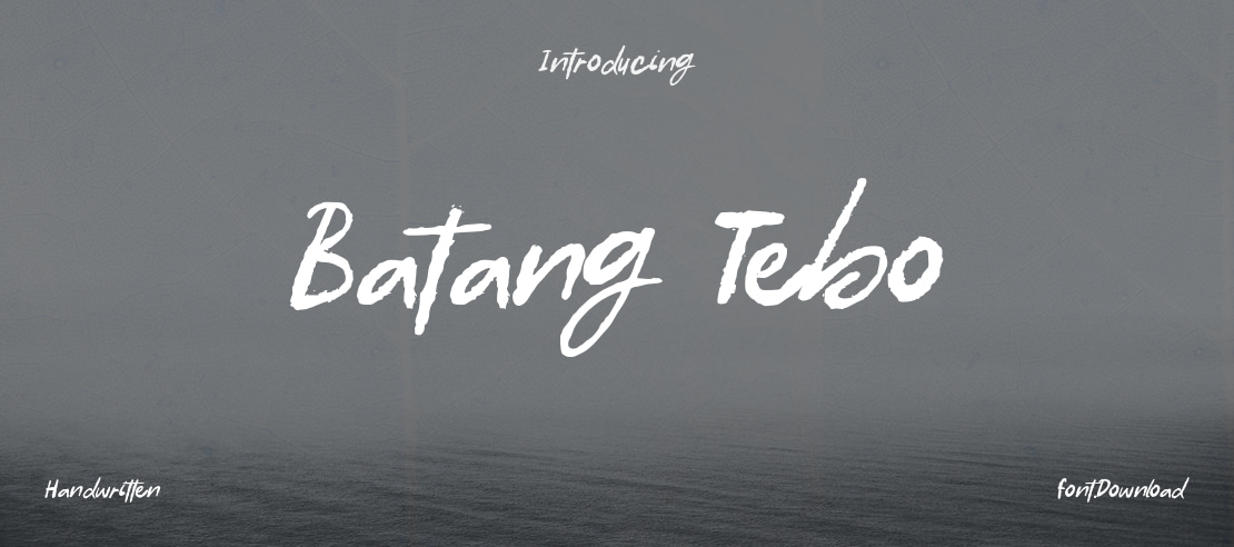 Batang Tebo Font
