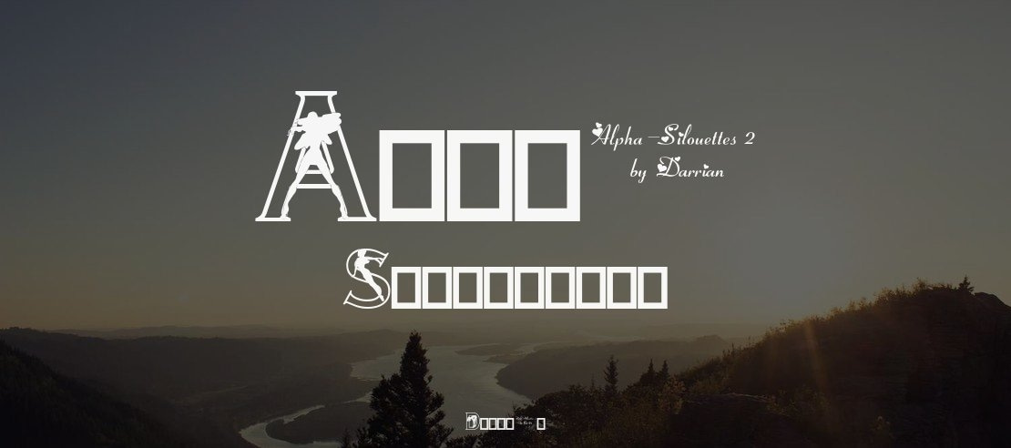 Alpha Silouettes Font Family