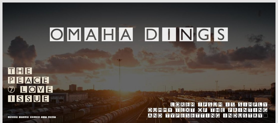 Omaha Dings Font