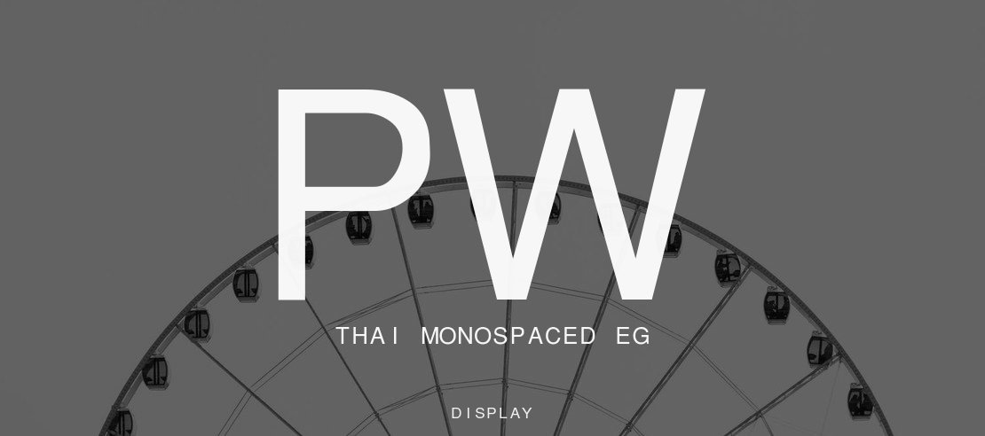 PW Thai Monospaced EG Font