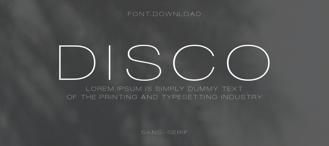 DISCO Font