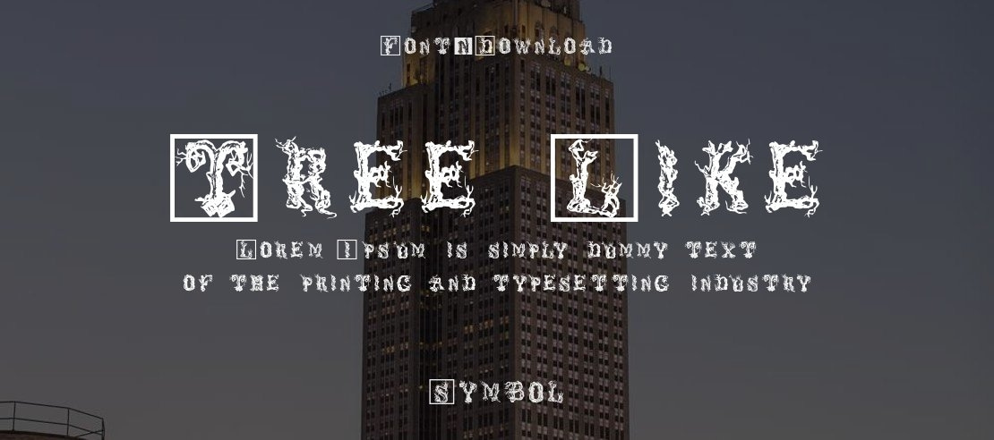 Tree Like Font