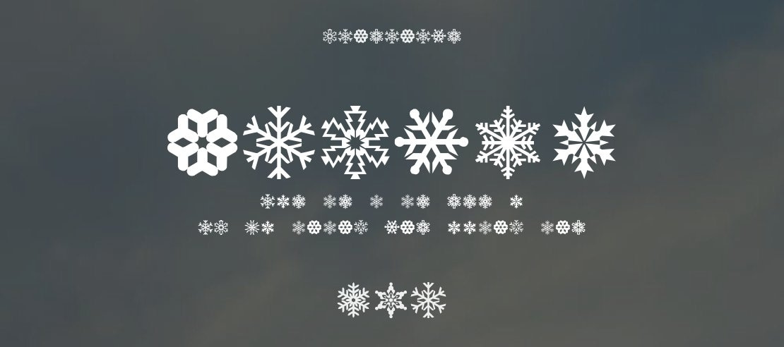 LP Snowflake Font