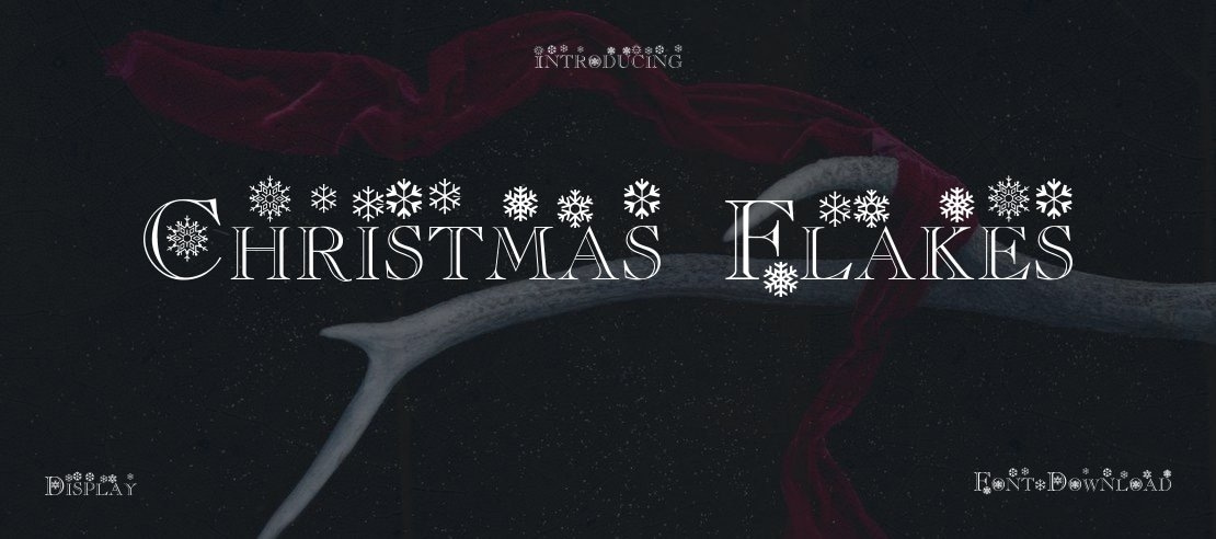 Christmas/Flakes Font Family