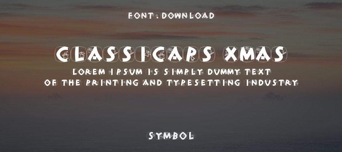 ClassiCaps Xmas Font