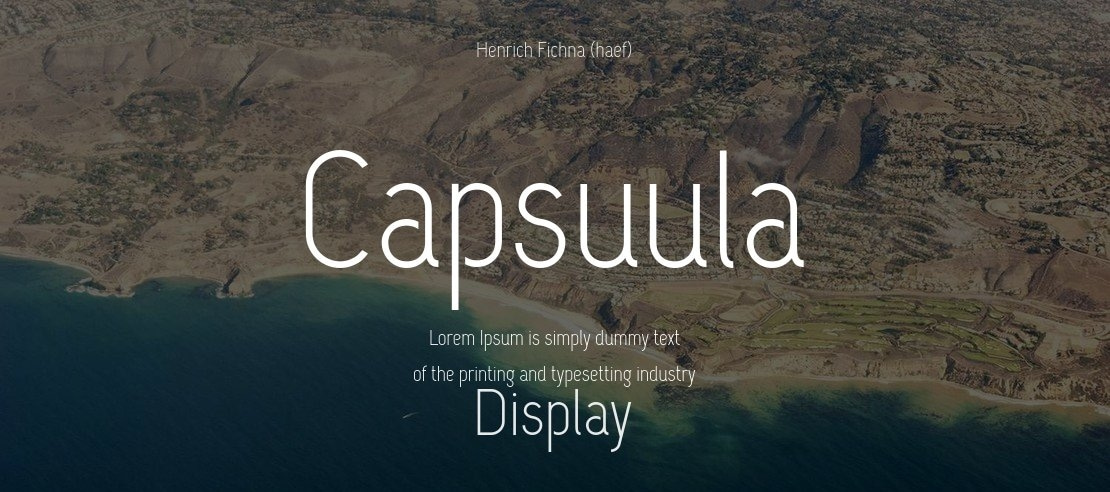 Capsuula Font