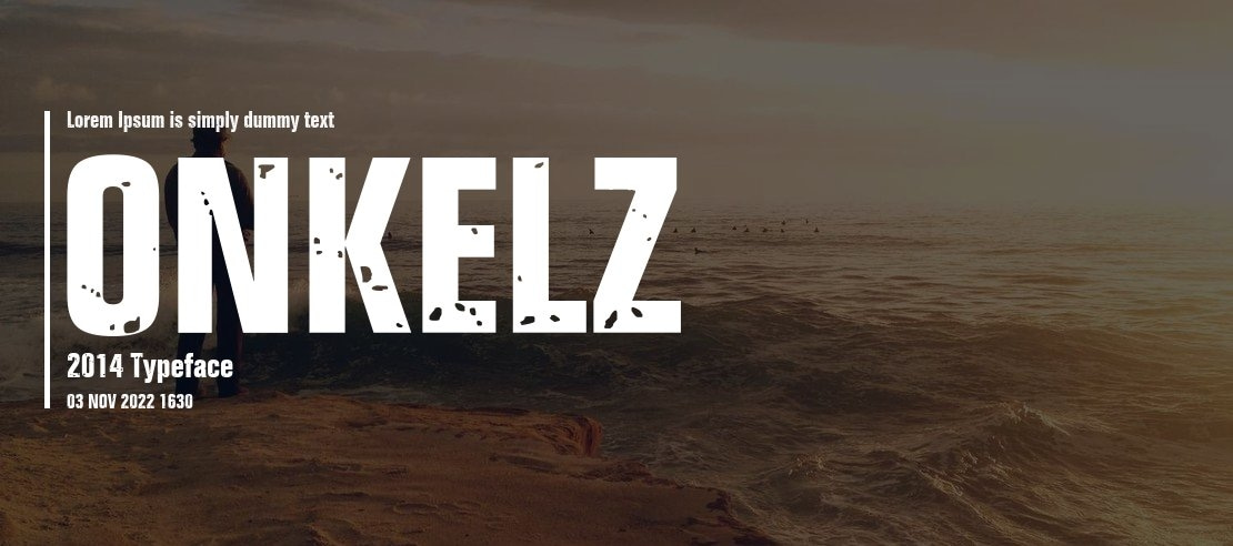 ONKELZ 2014 Font