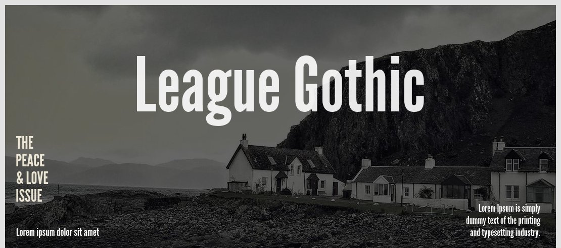 League Gothic Font Family