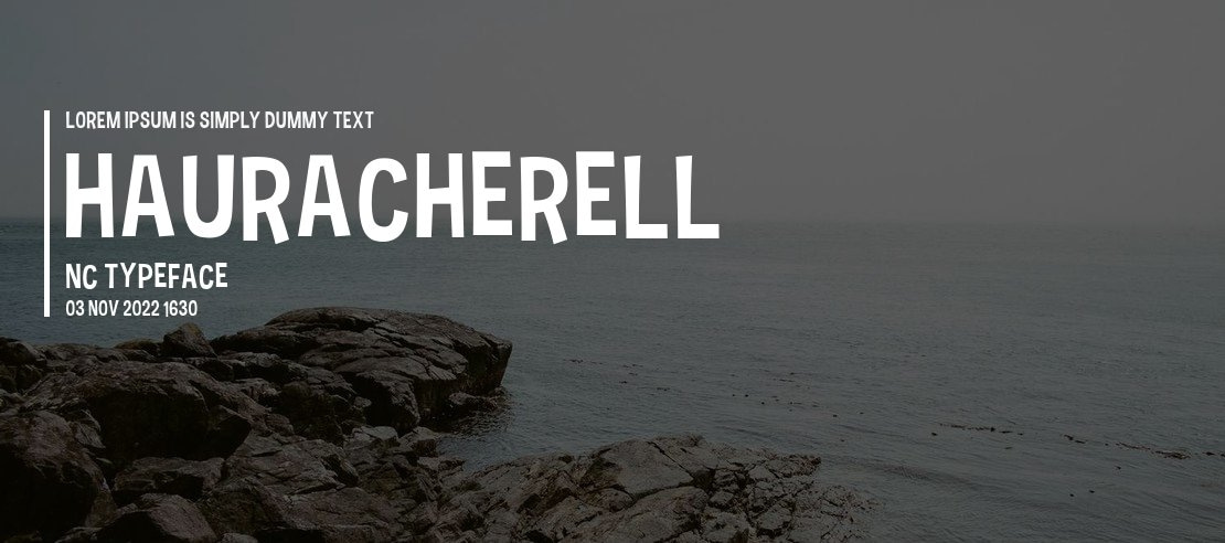 Hauracherell NC Font