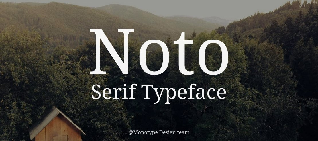 Noto Serif Font Family