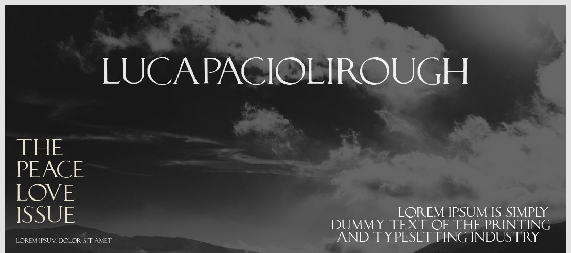 LucaPacioliRough Font