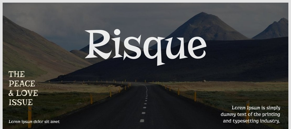 Risque Font