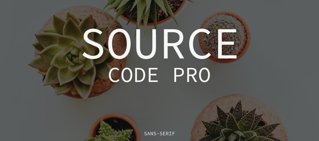 Source Code Pro Font Family