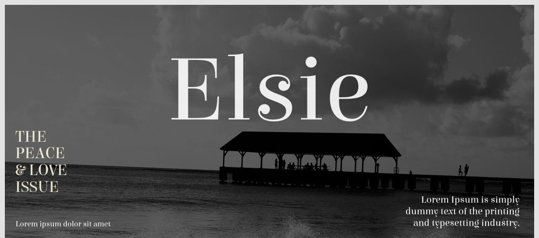 Elsie Font Family