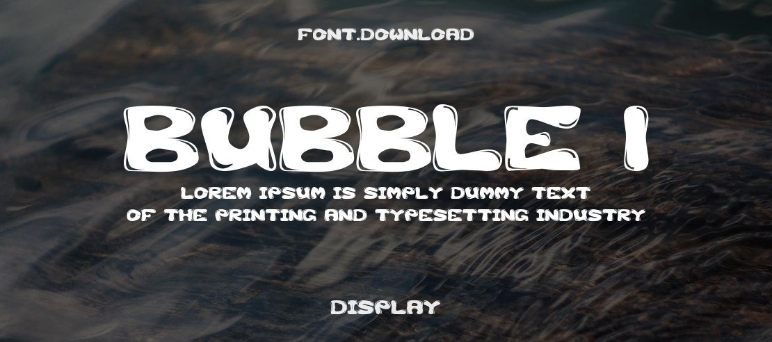 Bubble 1 Font