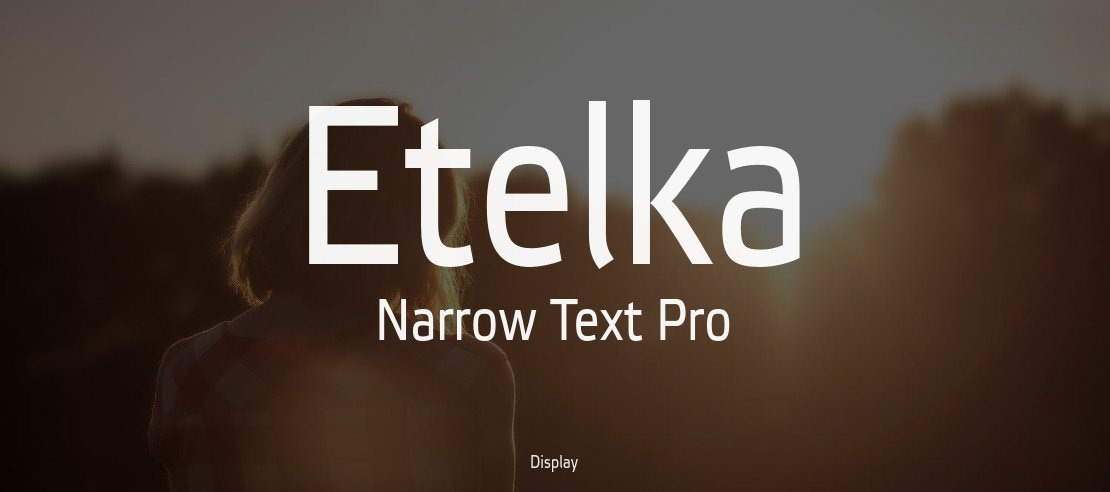 Etelka Narrow Text Pro Font Family