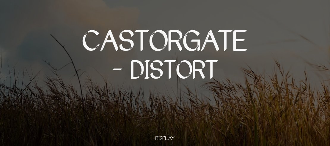 Castorgate - Distort Font Family