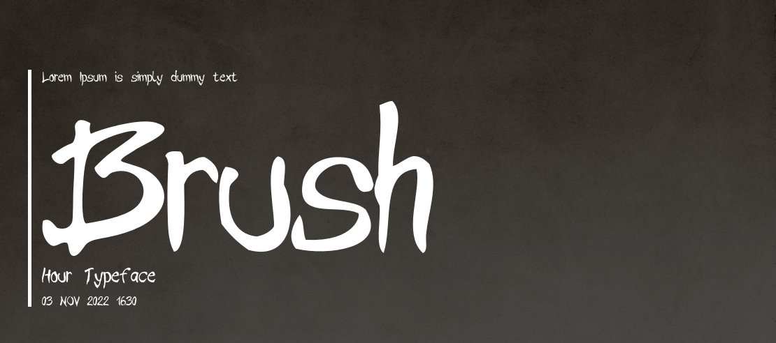 Brush Hour Font